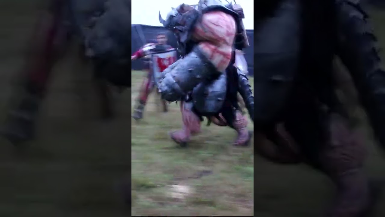 Rat ogre fight #shorts #larp #warhammer #cosplay