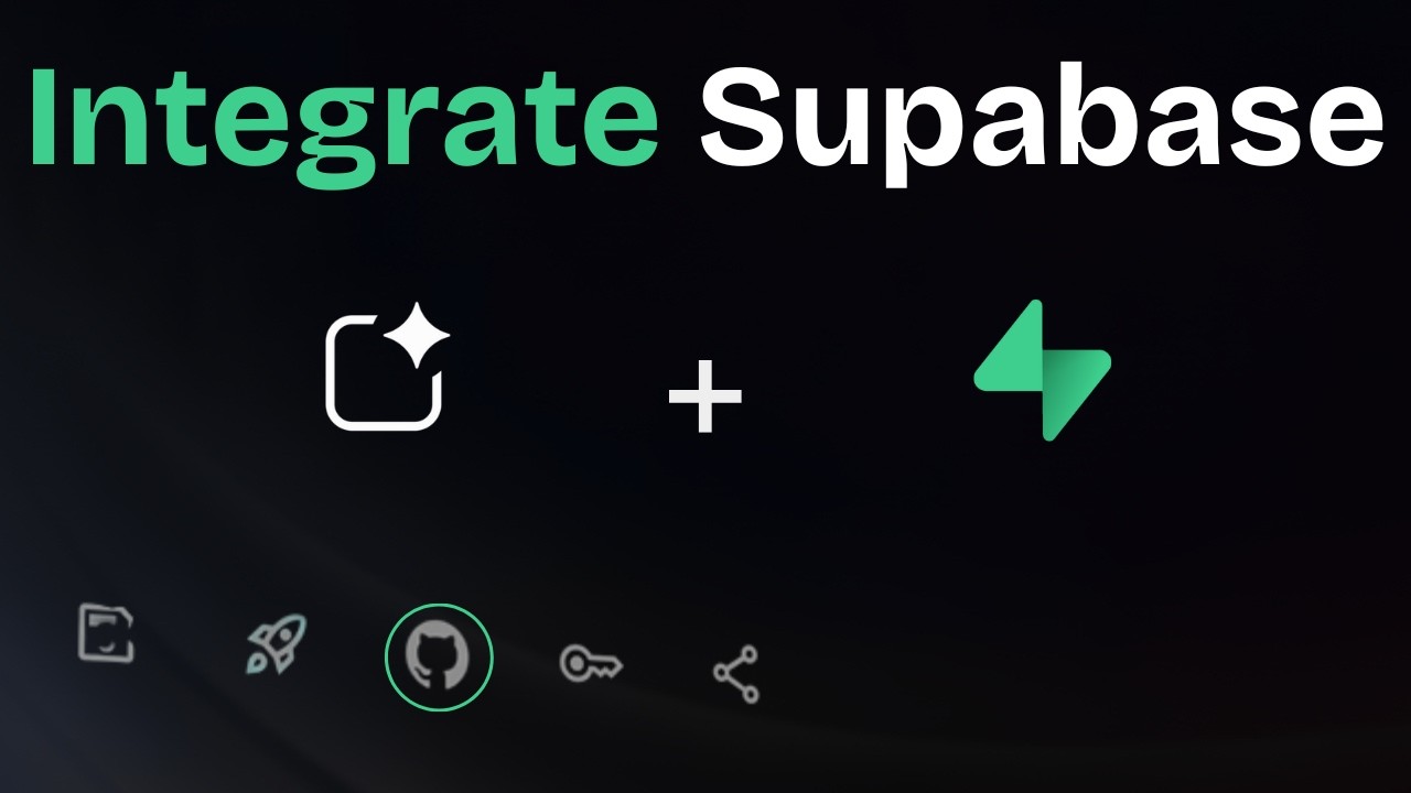 How to Integrate Supabase Backend Database into Your AI App | Google AI Studio + Supabase + GitHub