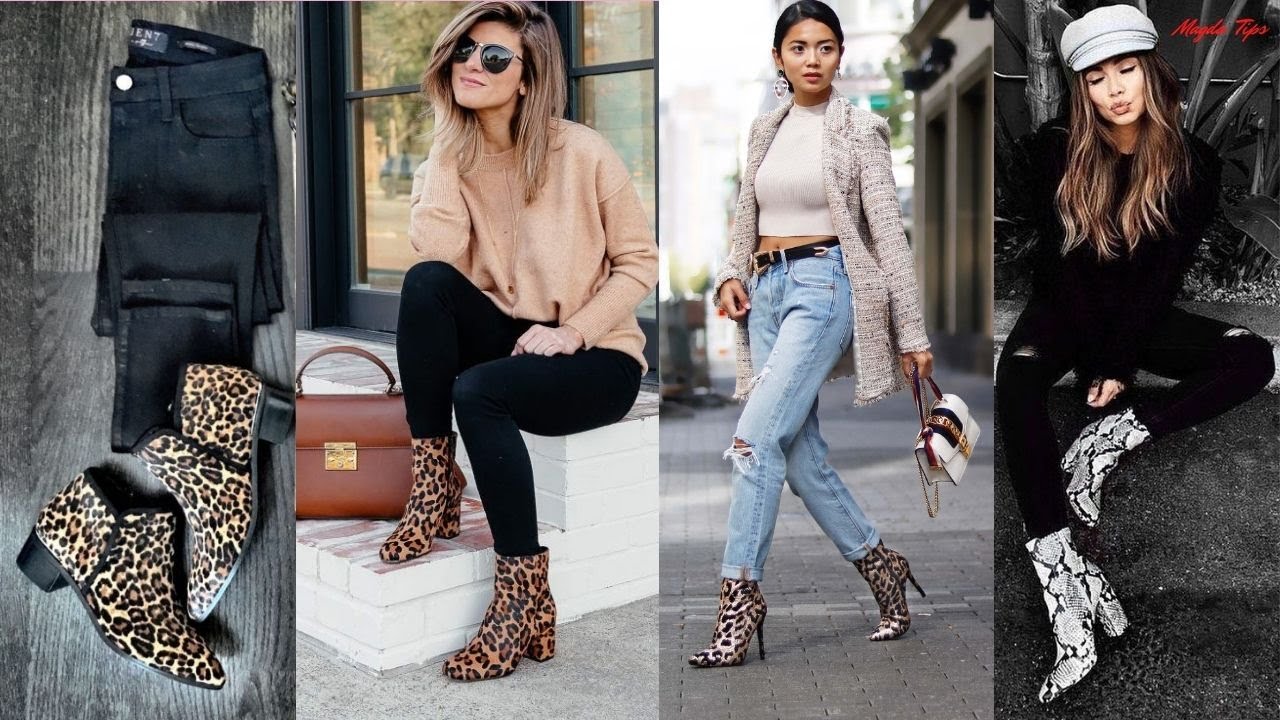 Usa JEANS con BOTINES en ANIMAL PRINT de Manera Sencilla y Elegante💋