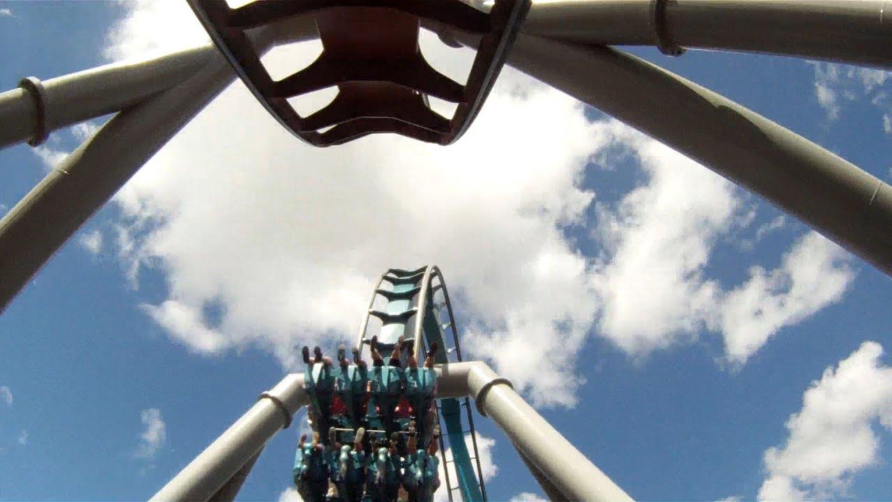 Dragon Challenge FIRE POV Universal's Islands Of Adventure Roller Coaster