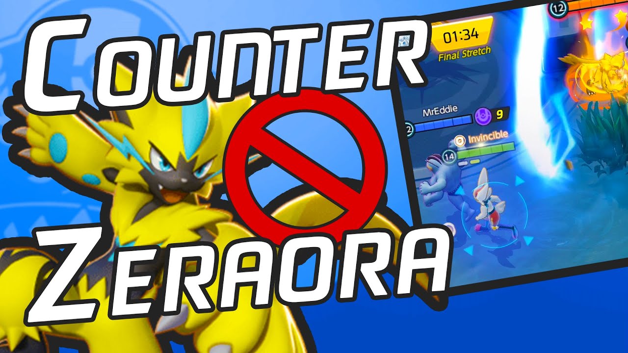 How to COUNTER ZERAORA with Cinderace | Pokemon Unite