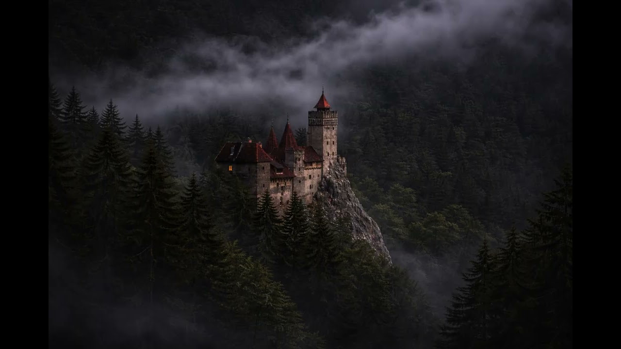 Misty Castle in the Mountains | Dark & Atmospheric Ambience 🌫️🏰