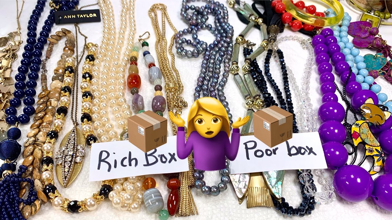 Ep1 🤷🏼‍♀️💰 Rich Box 🫣 Poor Box Jewelry Unboxing & Sale! Comparing SGW Jewelry Boxes #jewelryunboxing
