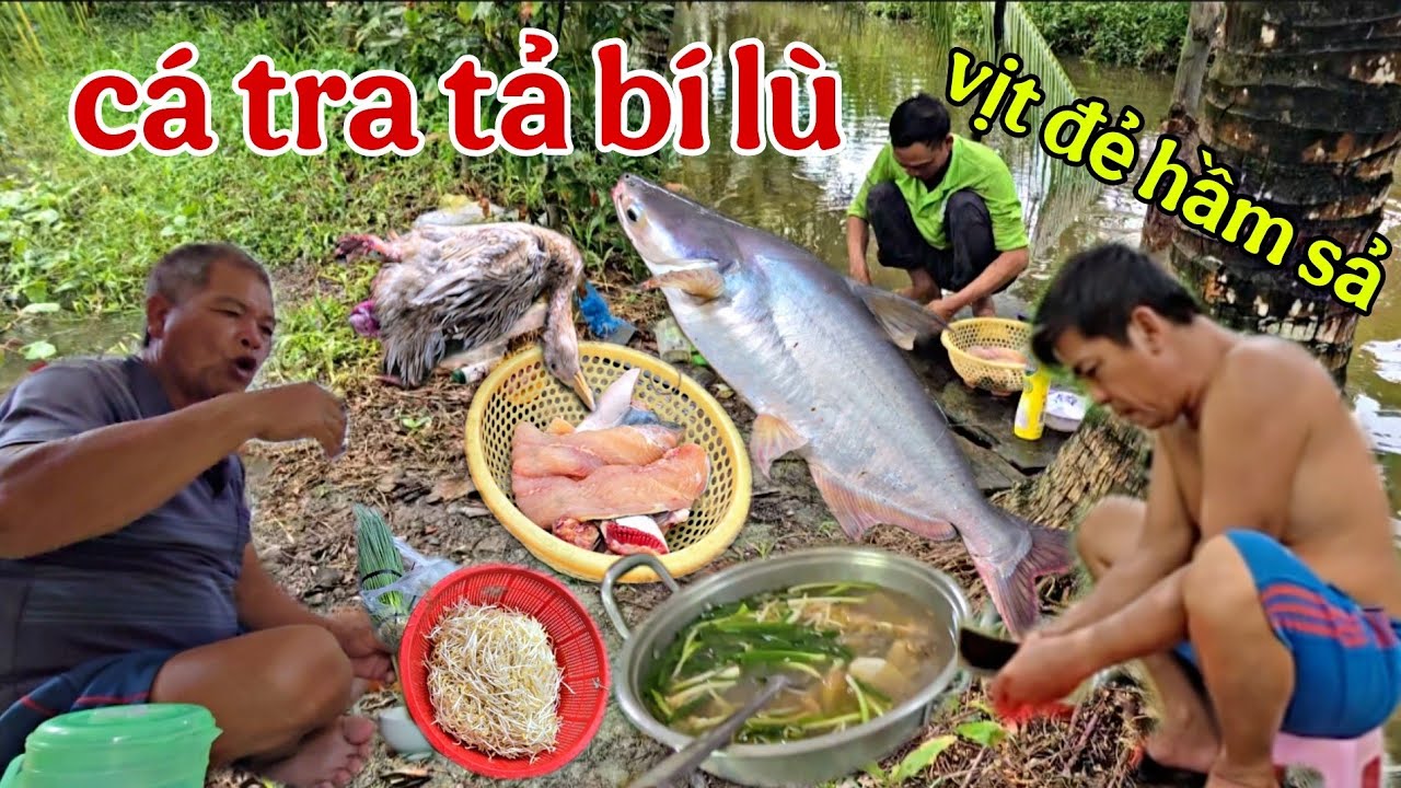 Đổi món: cá Tra khủng tả bí lù,vịt thần nong hầm sả 