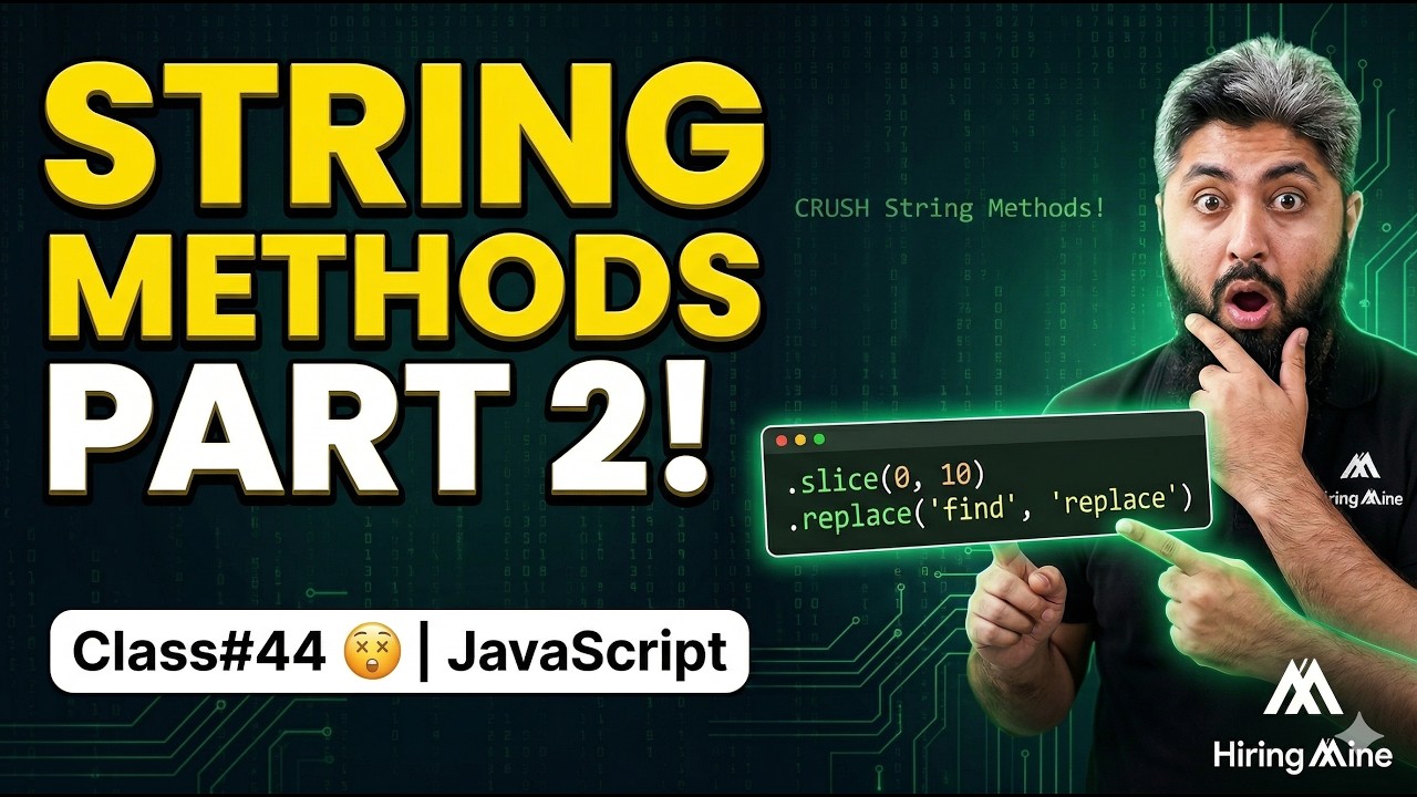 JavaScript Strings Properties and Methods Part # 2