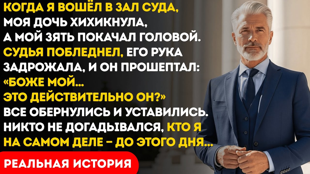 Когда я вошёл в зал суда, моя дочь рассмеялась, а мой зять отвернулся!