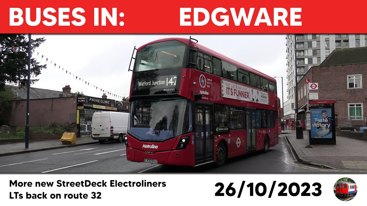 London buses in Edgware 26/10/2023