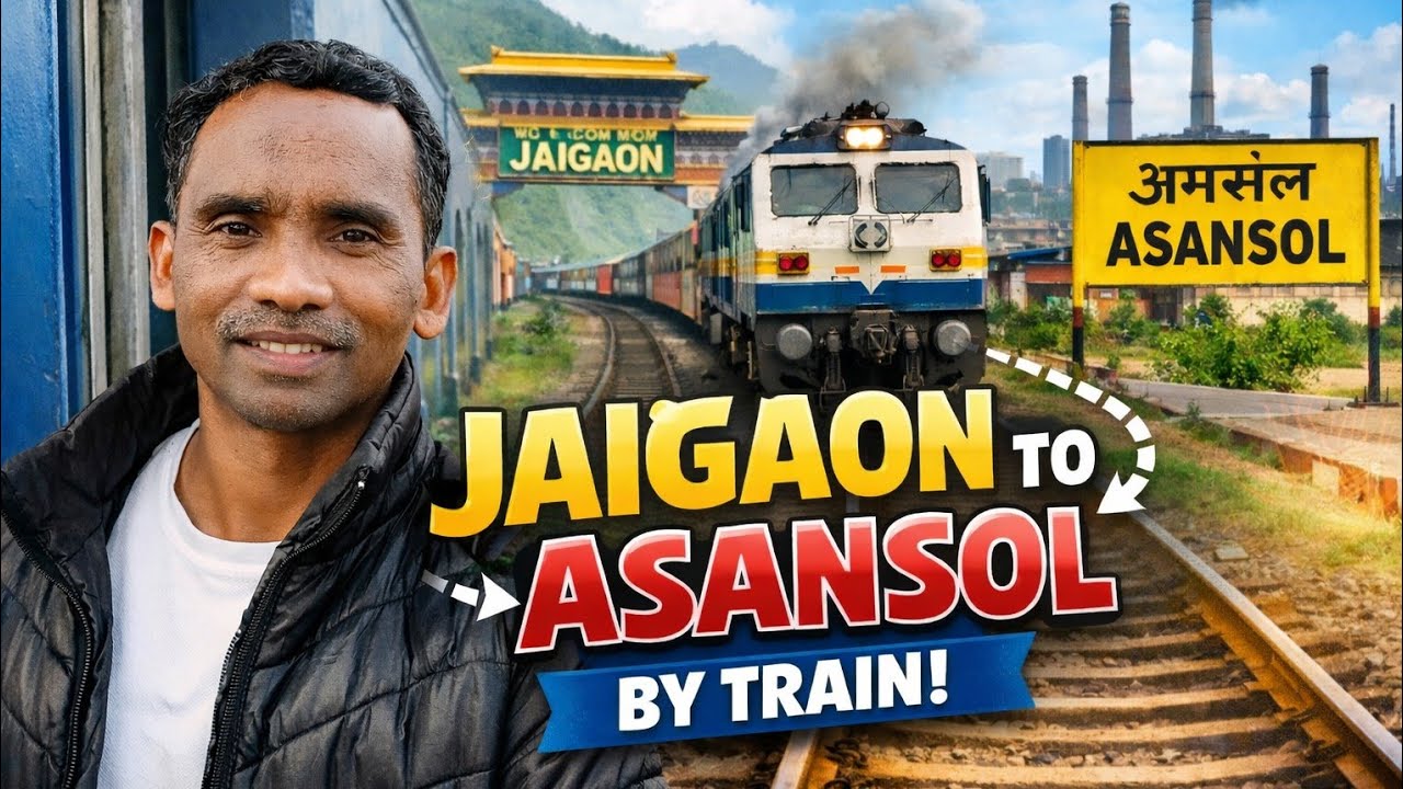 #video Short vlog Jaigaon to Asansol travel by train ( general bougie) hindi