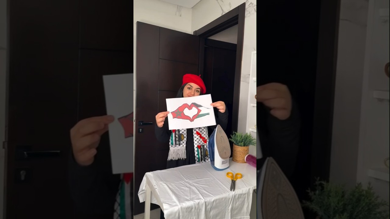 A Young Girl Printing Freedom for Palestine! 🕊️ Powerful Message! 