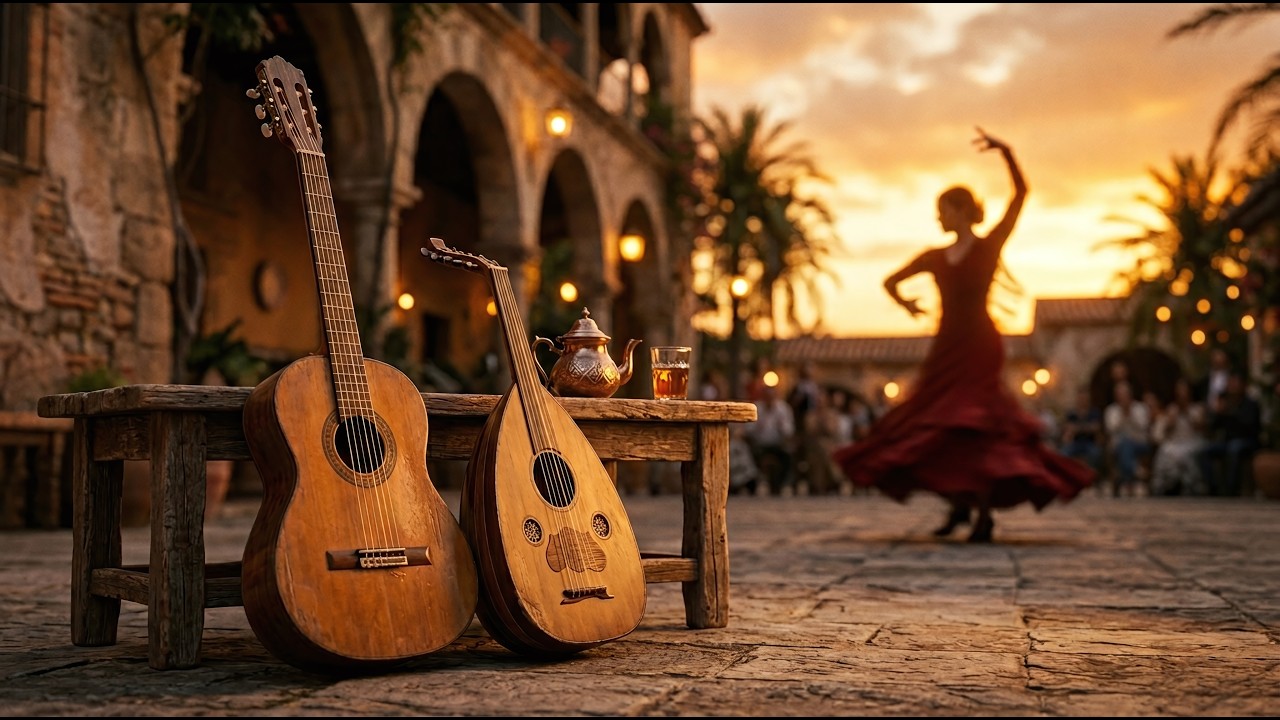 Relaxing Flamenco Instrumental ✨ Spanish Guitar and Arabic Oud for Focus and Calm Travel