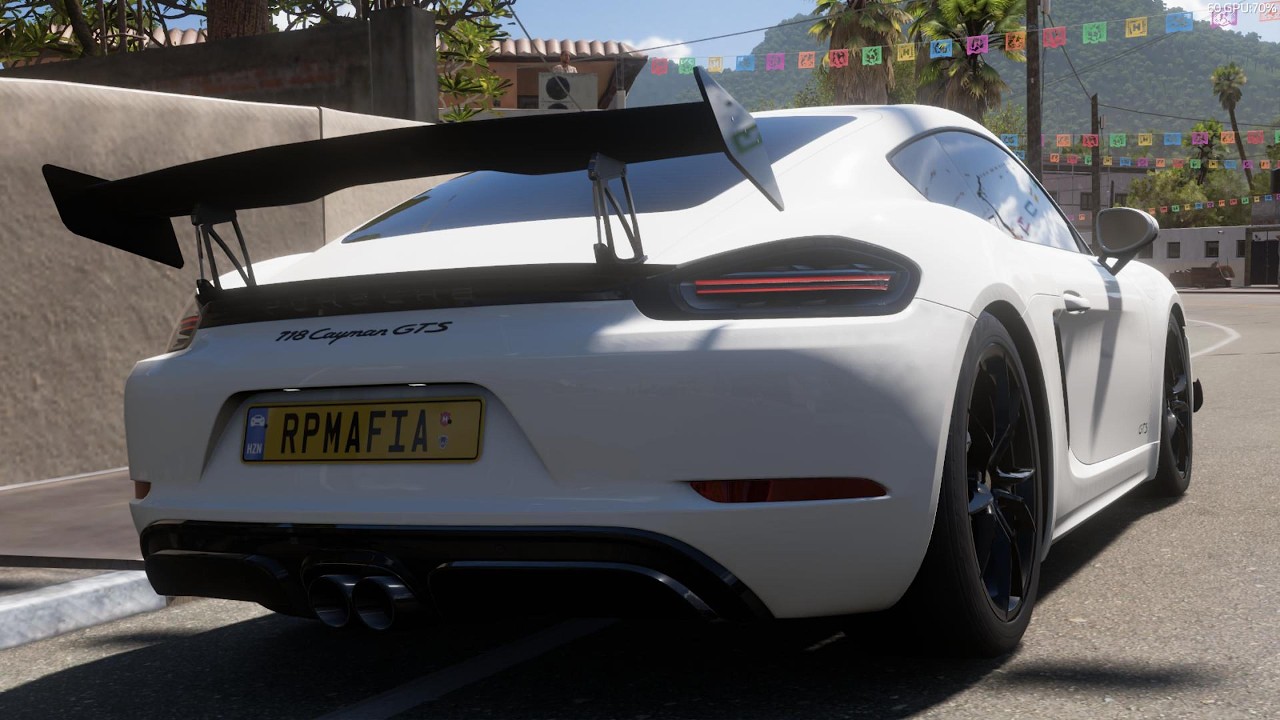 PORSCHE 718 CAYMAN GTS || FORZA HORIZON 5 || STEERING WHEEL GAMEPLAY