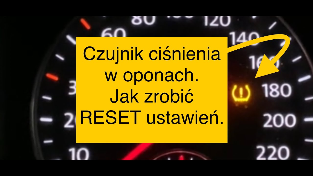 Reset kontrolki braku ciśnienia w oponach jak to zrobić ? VW czujnik ciśnienia w oponach