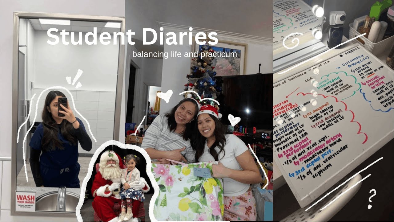 STUDENT DIARIES: starting practicum at the hospital, shopping and holiday parties
