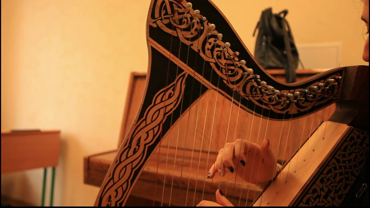 Celtic Harp of King Arthur. 22 strings. Mystical gifts of Merlin. Healing sound. Medieval music.