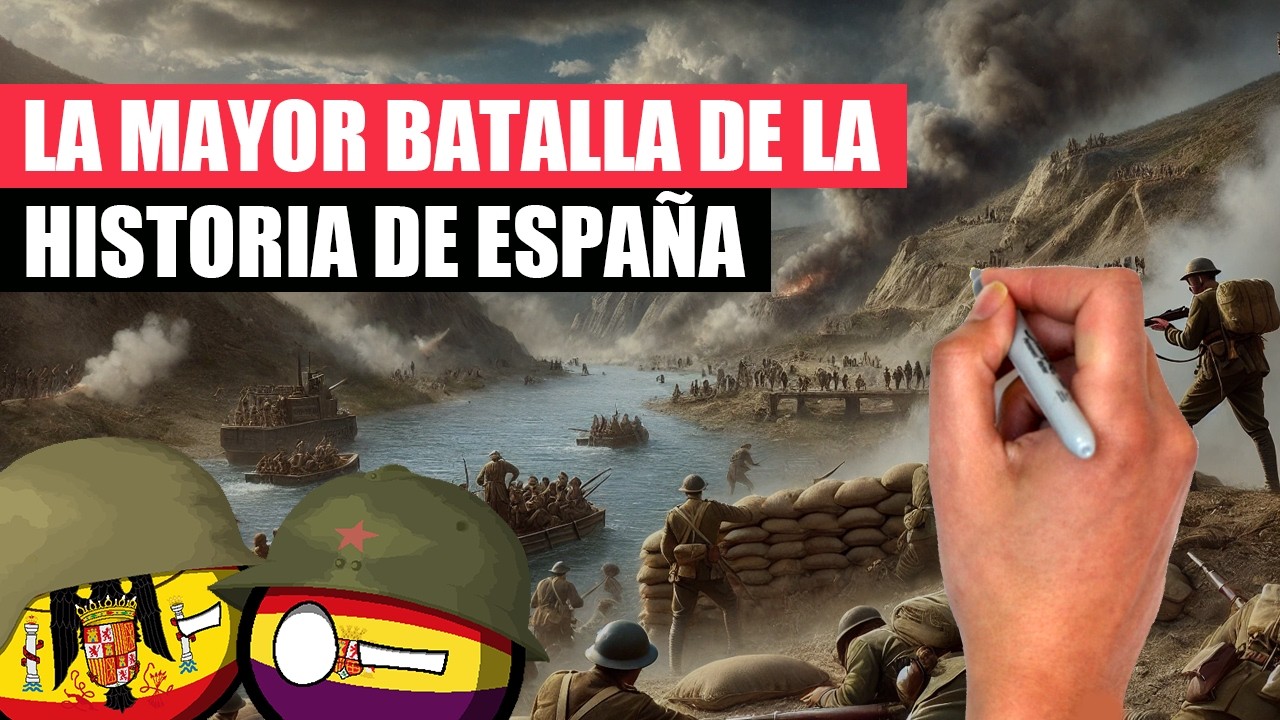 ✅ La MAYOR BATALLA de la historia de ESPAÑA | La BATALLA del EBRO explicada en 10 minutos