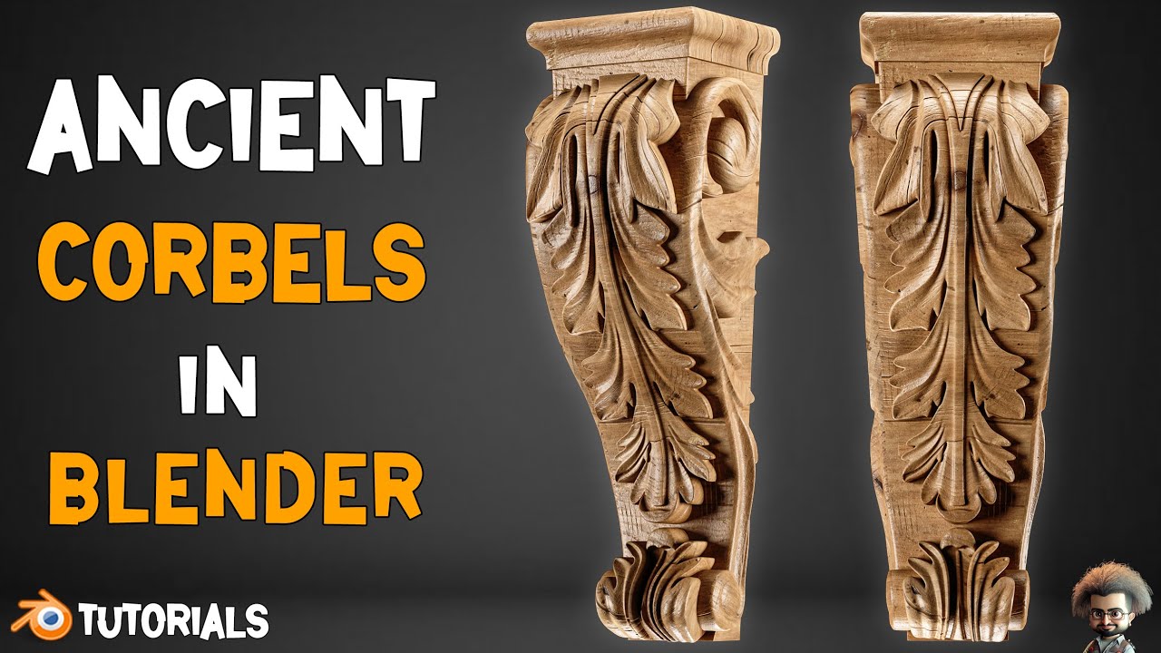 How To Model an Ancient Corbels In Blender
