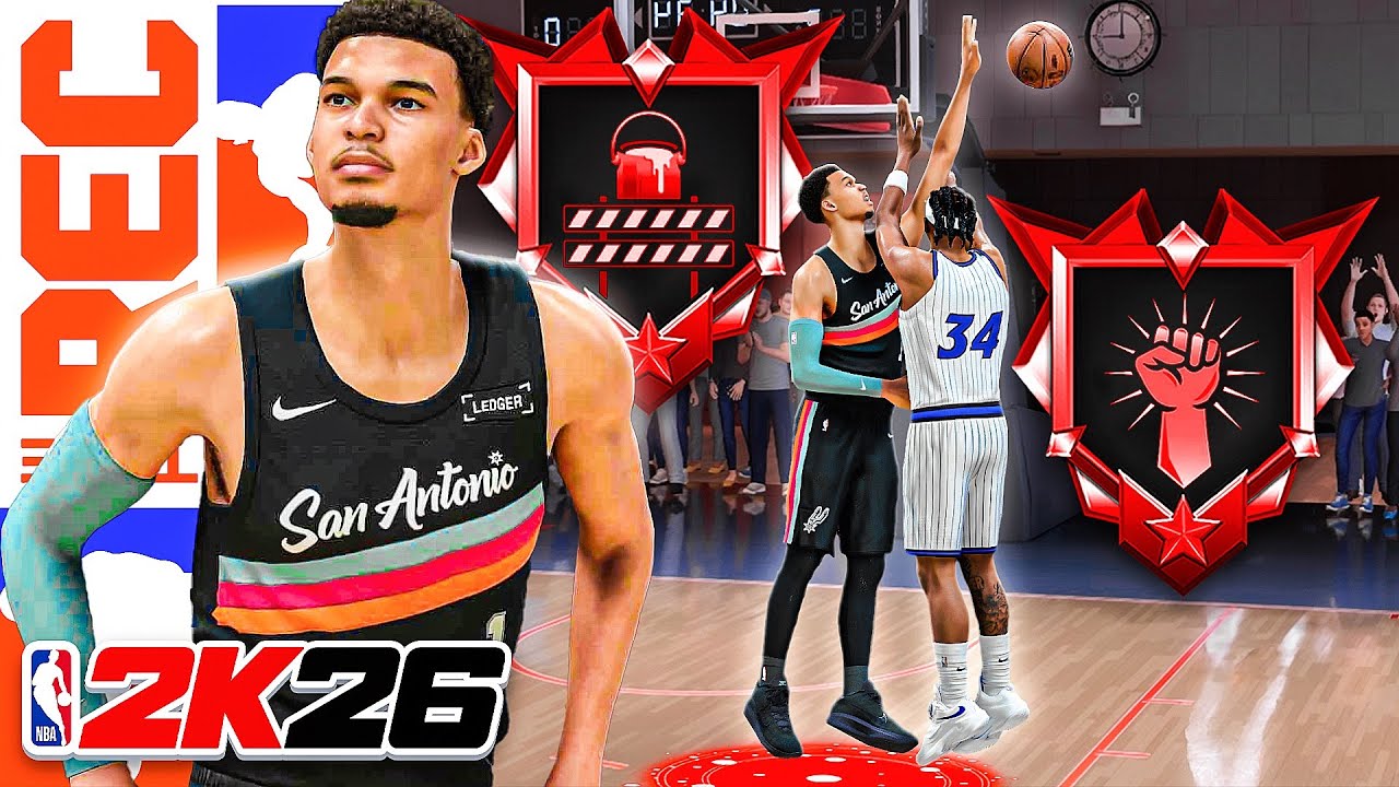 7'4 VICTOR WEMBANYAMA BUILD LEGEND PAINT PATROLLER + LEGEND RISE UP is OVERPOWERED (NBA 2K26)