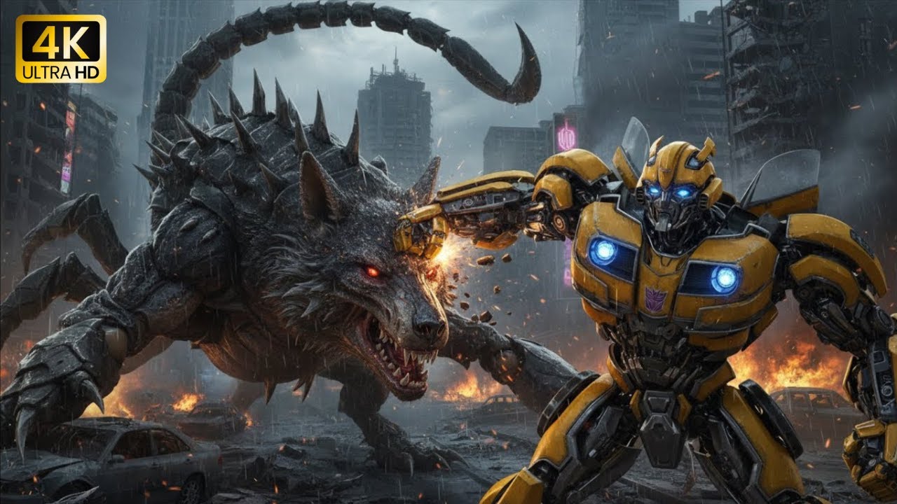 Bumblebee Vs Monster Wolf Scorpion | Epic Cinematic Battles.