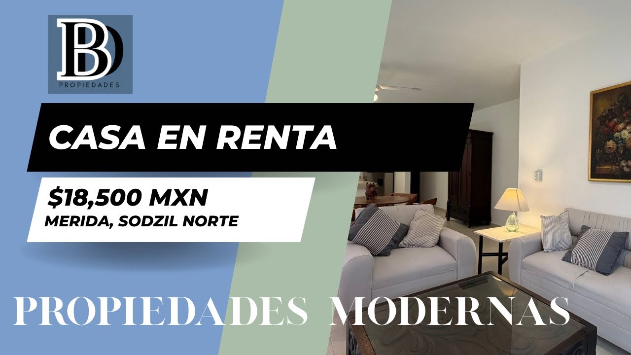 🏡 Townhouse en renta en Sodzil Norte | Mérida