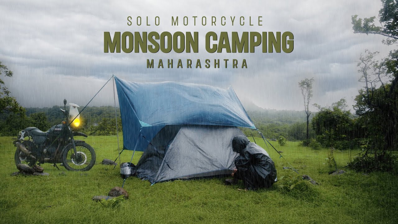 Solo moto camping in heavy rain | Maharashtra monsoon camping | Ep-04 #monsoon