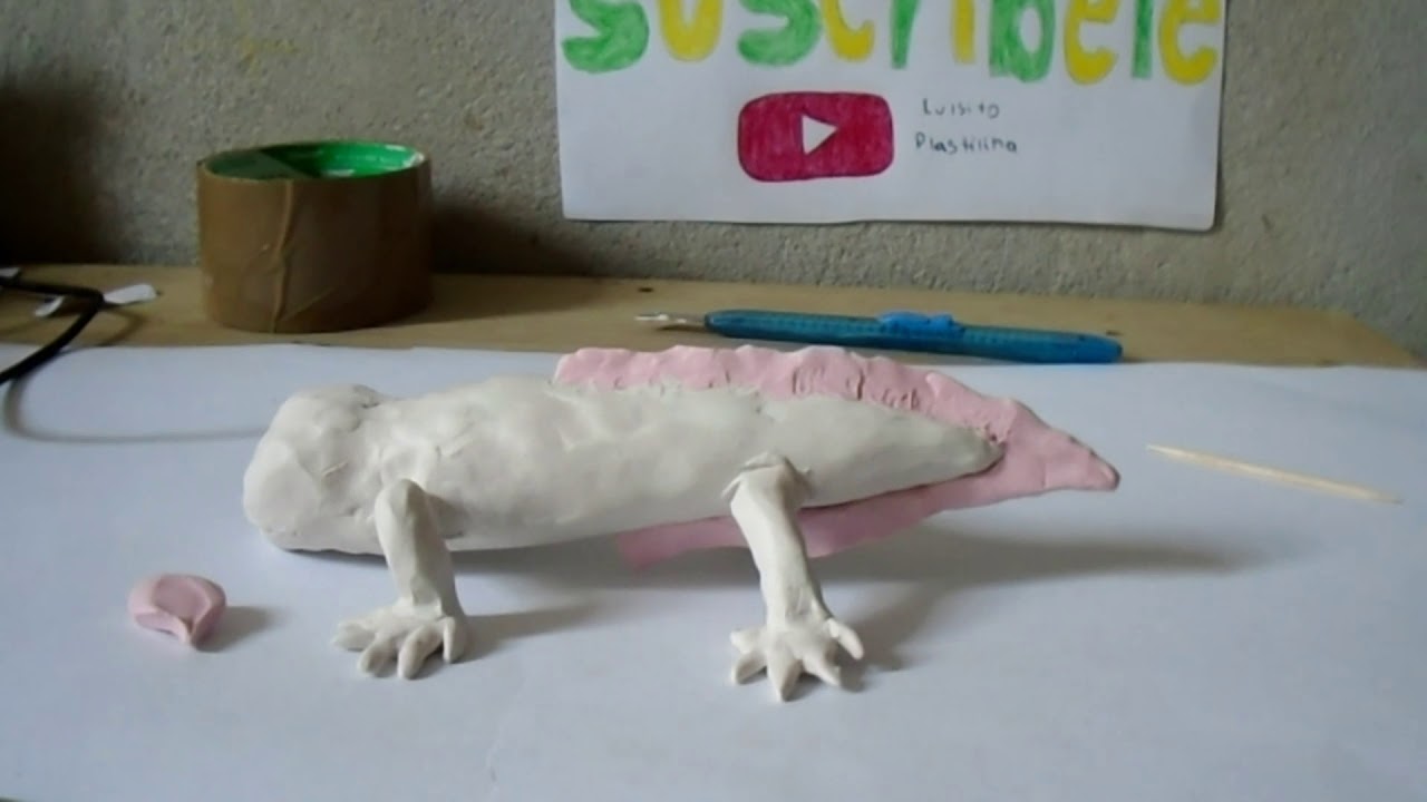 como hacer un AJOLOTE de plastilina facil | axolotl PLASTILINA PARA PRINCIPIANTES