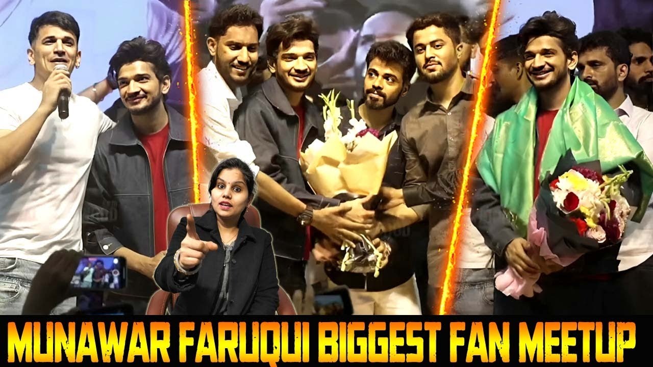 Munawar Faruqui Fans Meet Up In Mumbra With Prince Narula & MLA of Mumbra Dr. Jitendra Awhad