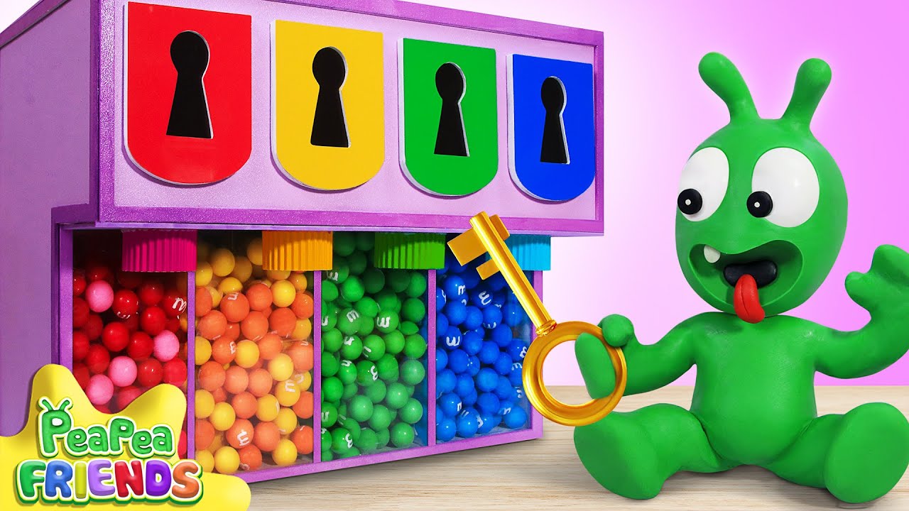 Candy machine malfunctioned! Pea Pea fixed and working! Cartoons for Kids other stories for kids 🧰🍬