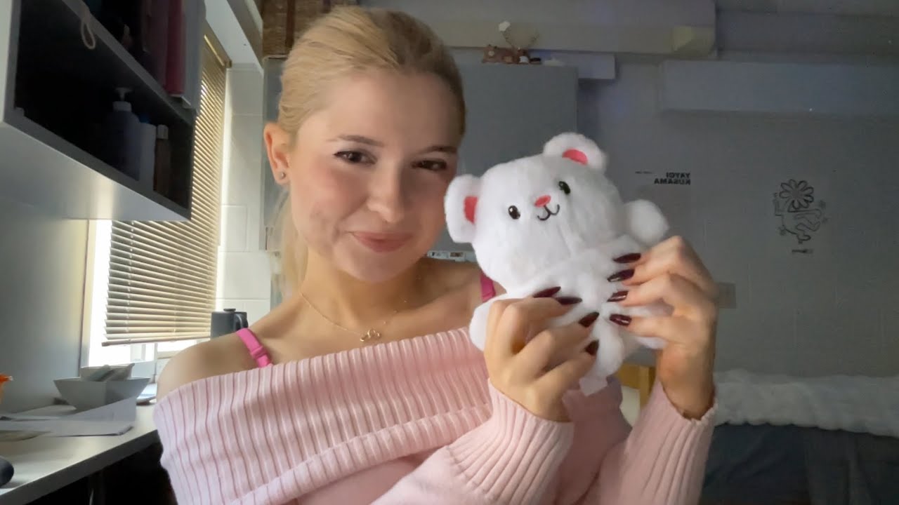 ASMR | plushie collection + fabric sounds 