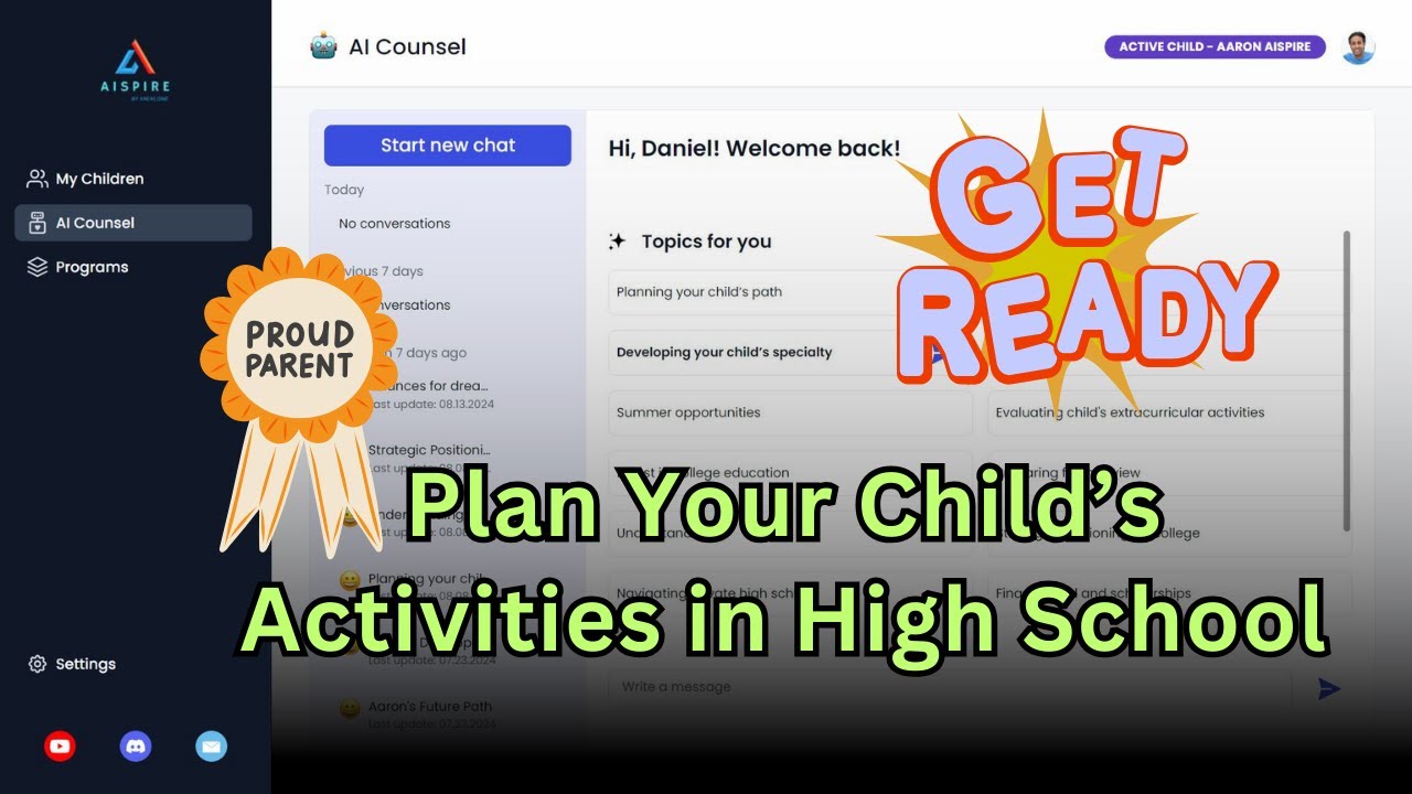 Planning Extracurriculars and Developing Specialty in High School