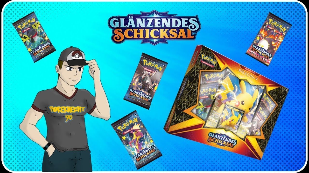 Glänzendes Schicksal Pikachu V-Kollektion Unboxing Vol. 3 - Richtig fette Ausbeute!