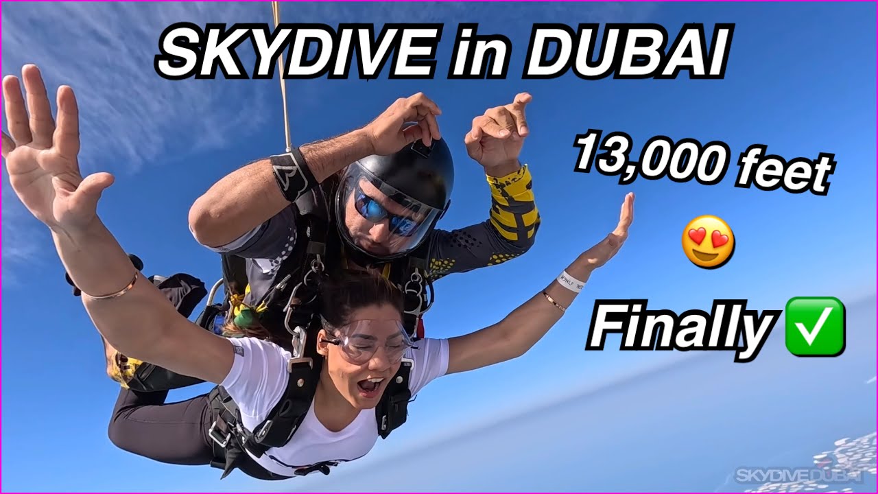 Finally SKYDIVE DUBAI🪂 BUCKET LIST ✅ My experience 🥲 Back to India Vlog | Sejal