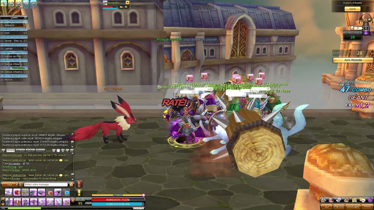 [Dragonica] Alru parti 1 - Avenio : gameplay ombre en solo mode duo