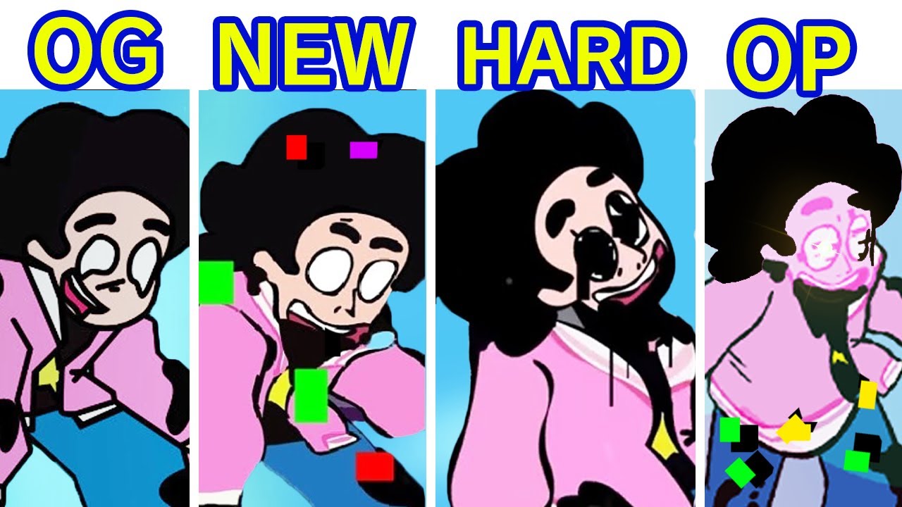 Friday Night Funkin' VS Corrupted Steven OG VS NEW VS HARD VS OP (Come Learn With Pibby x FNF Mod)