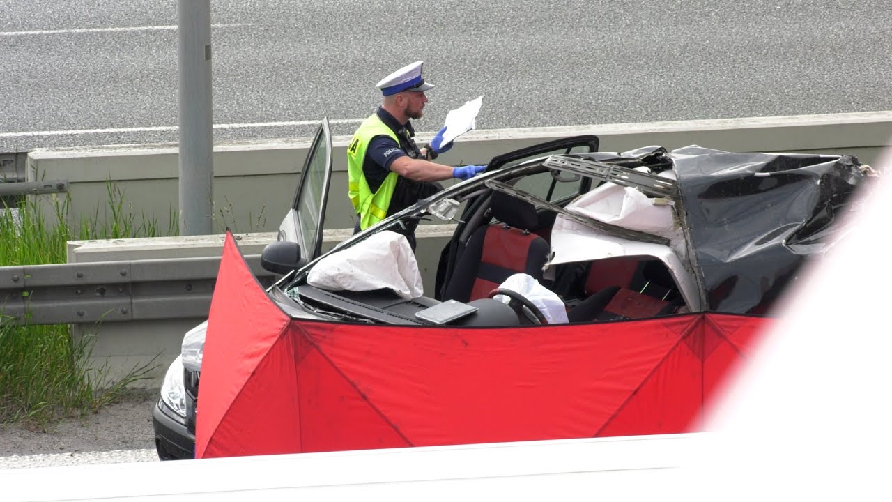 Śmiertelny wypadek na A1 07.06.2023