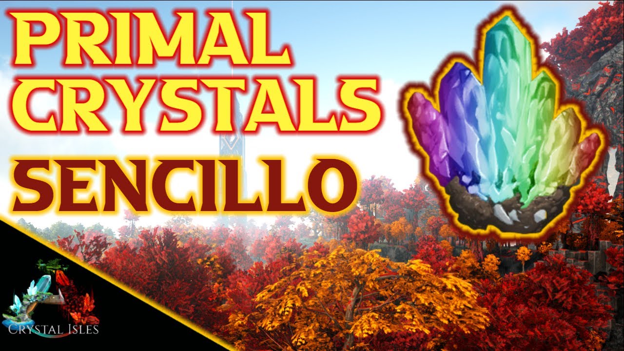 COMO CONSEGUIR PRIMAL CRYSTALS FÁCIL 👈 - Ark Crystal Isles