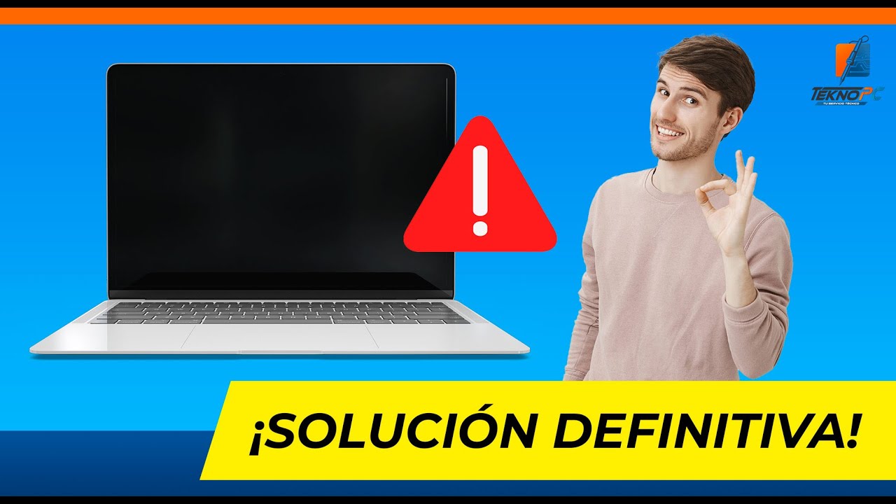 laptop hp pantalla negra al encender 🤯SOLUCIÓN RÁPIDA !!!!