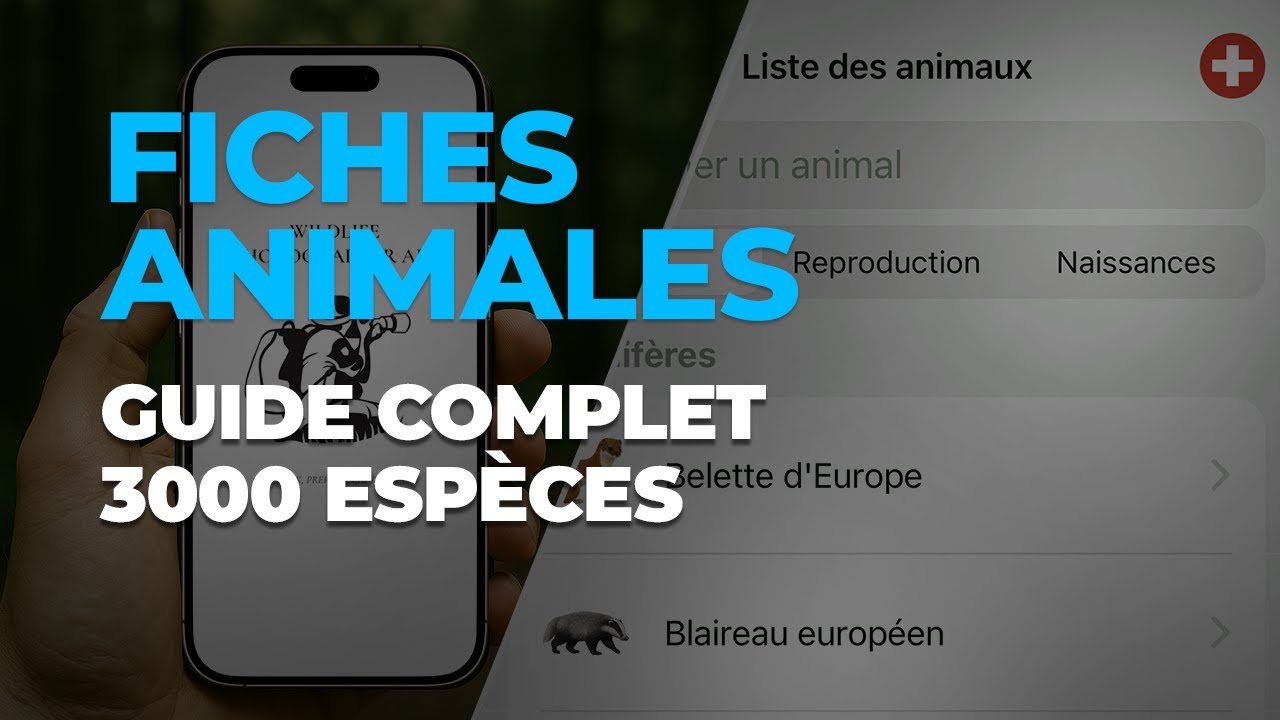 Comment utiliser les Fiches Animales (Tutoriel WildlifePhotographer)