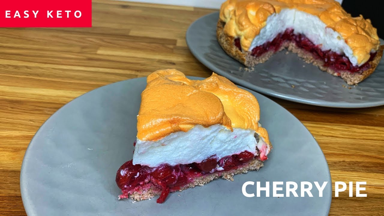 Amazing Low Carb Cherry Meringue Pie Recipe.