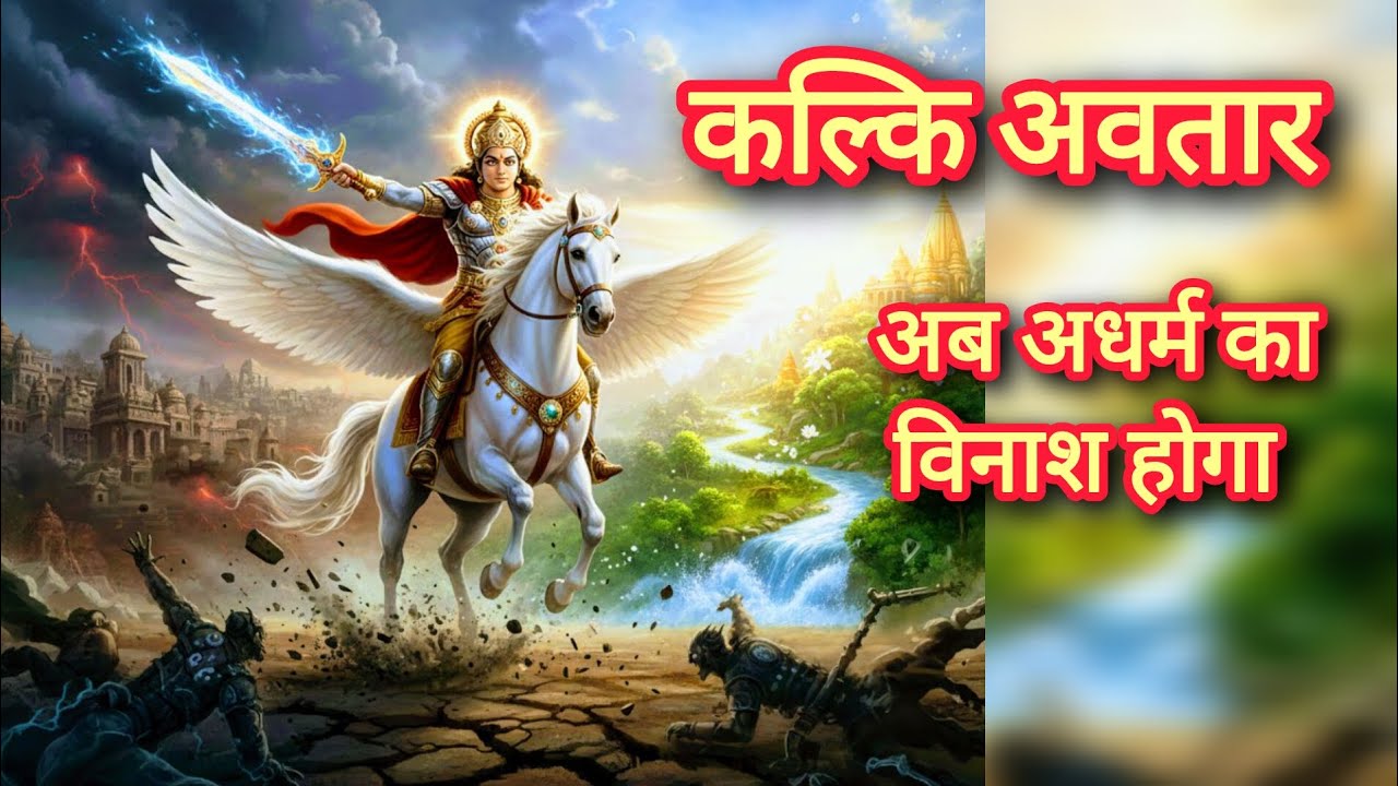 भगवान कल्कि अवतार की पूरी कहानी | जन्म से कलयुग के अंत तक | जब धरती पर कदम रखेंगे भगवान कल्कि | 