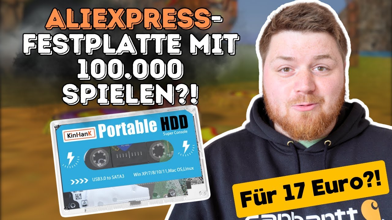 Zerst&ouml;rt diese Retro-Konsole meinen PC? 100.000 Spiele auf einer Festplatte! Kinhank Portable HDD