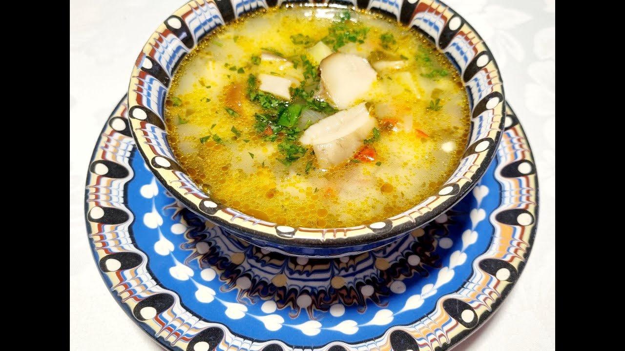 Bors (ciorba) de post cu hribi sau ciuperci