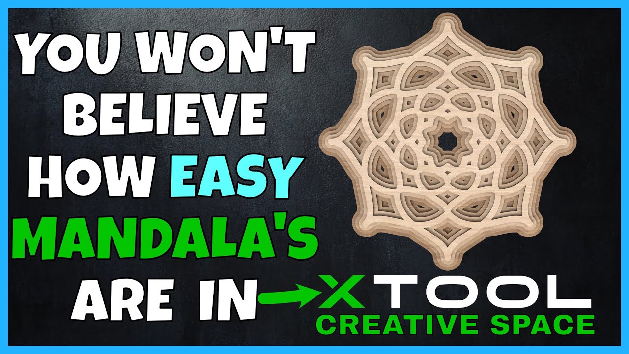 Как создать свой собственный шедевр мандалы в Xtool Creative Space!