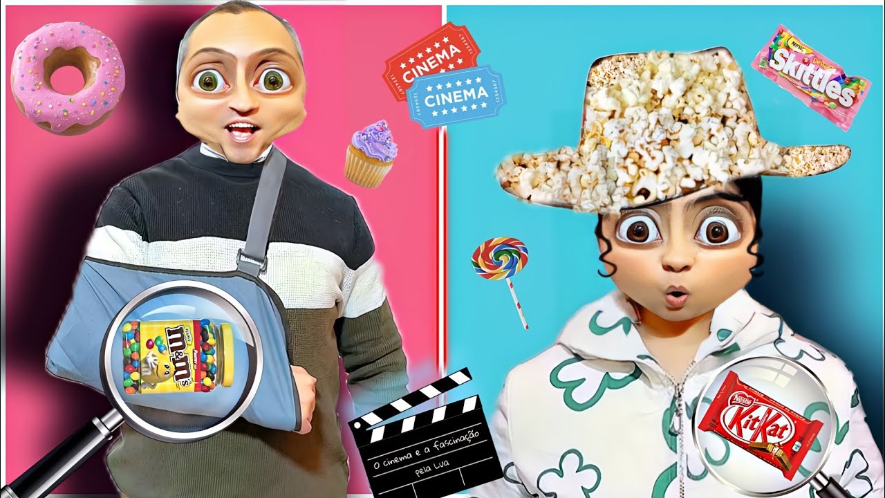 5 حيل  تهـرب بيهم الاكل 🥪 جوه السينما 🎬🙈🦸 (مسلسل سوبر ايمان الحلقة 4 )