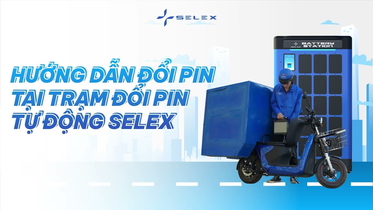 Hướng dẫn đổi pin chỉ với 2 phút tại trạm đổi pin tự động Selex Motors