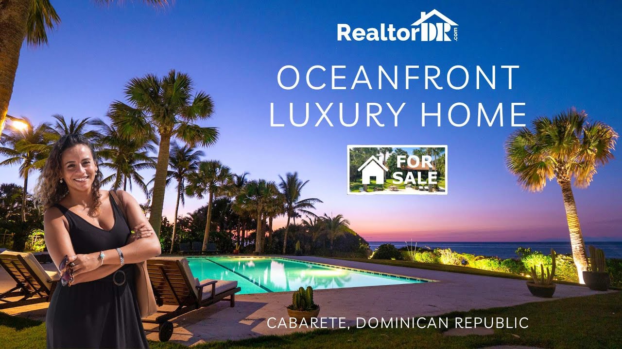 Oceanfront Luxury Villa For Sale in Sea Horse Ranch, Cabarete D.R.