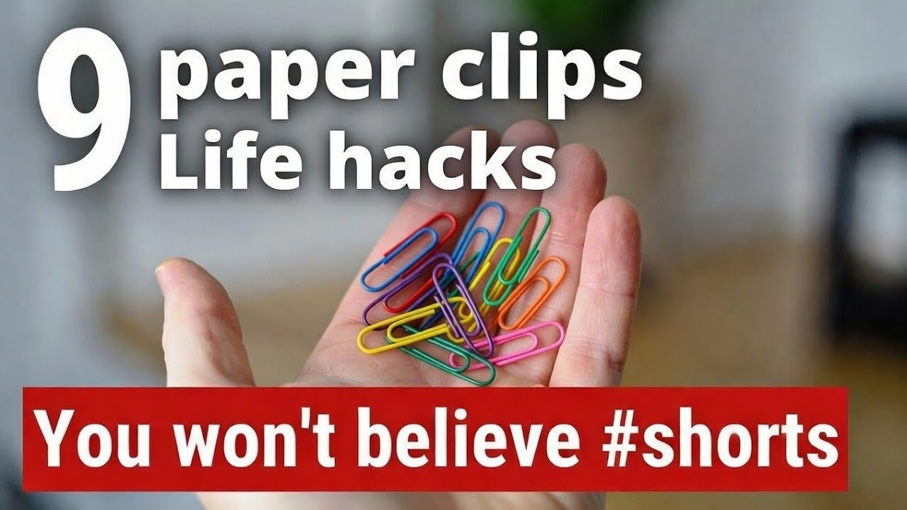 9 Genius Paper Clip Life Hacks You'll Actually Use | Paper Pin Hacks #DIY #paperclip @MyCraft.Studio