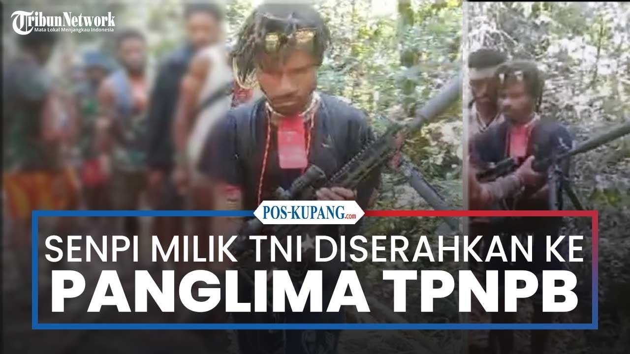 Senjata Rampasan Milik TNI Diserahkan ke Panglima TPNPB Sorong Raya