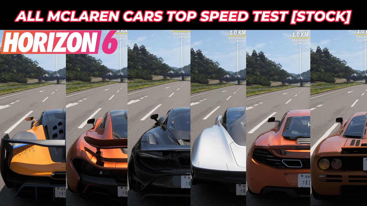 Forza Horizon 6 | ALL McLaren Cars Top Speed Test! 🔥 Which One is the Fastest?