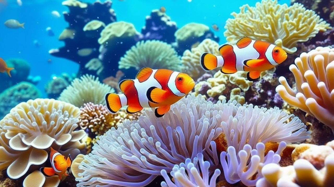 The Best 4K Aquarium - Dive Into The Mesmerizing Underwater Realm, Sea Jellyfish, Coral Reefs .