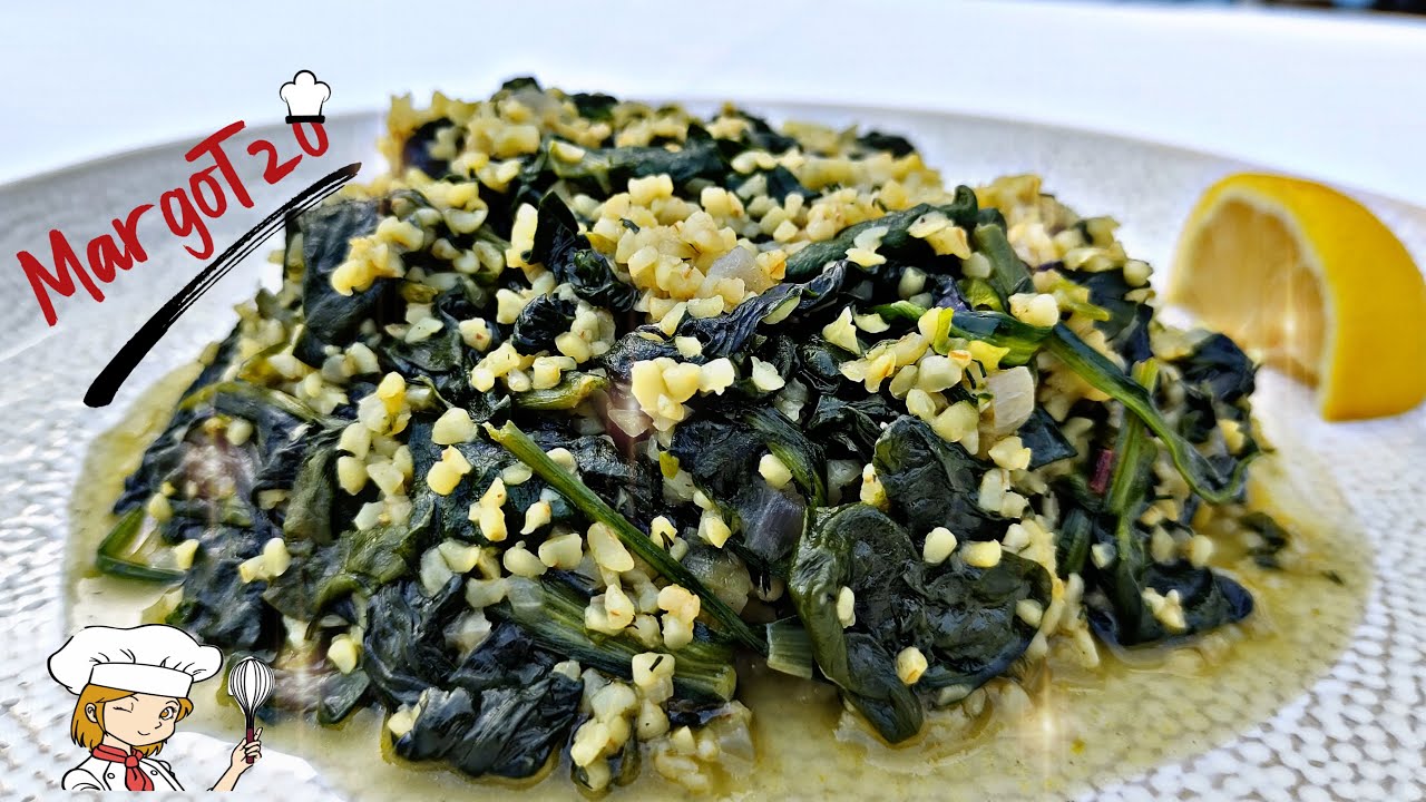 Σπανακοπλίγουρο νόστιμη, νηστίσιμη, vegan ,συνταγή | Συνταγές Σαρακοστής | Spinach and bulgur wheat